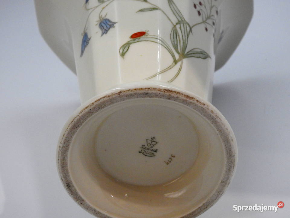 Piękny duży porcelanowy wazon sygnowany kujawsko-pomorskie Inowrocław sprzedam