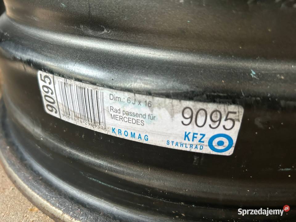 MERCEDES VITO VIANO 4xfelgi stalowe 16 6j16 Kfz stalowe Gorzów Wielkopolski