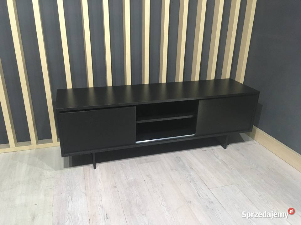 Szafka RTV nowoczesne czarna loft INTERIOR
