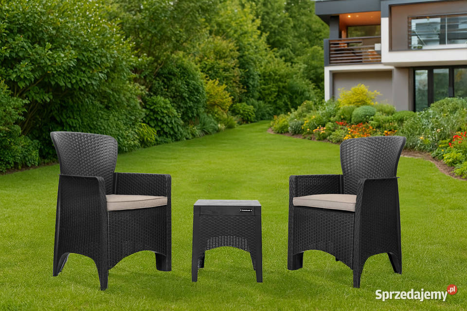 Zestaw mebli ogrodowych komplet fotele stolik Zestawy mebli ogrodowych Poznań