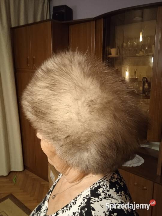 Kołnierz i czapka z naturalnego futra lisa małopolskie Kraków