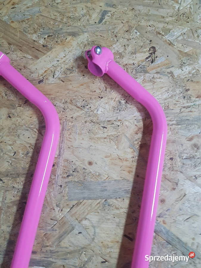 PROWADNIK PCHACZ RĄCZKA UCHWYT DO ROWERKA Różowy Głogowa sprzedam