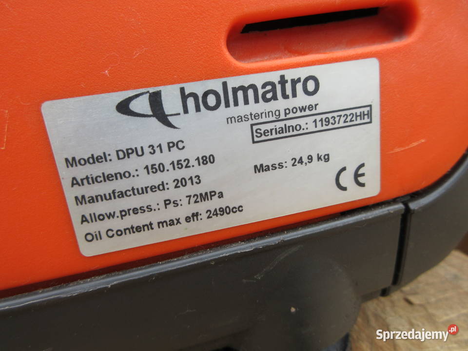 AGREGAT POMPA HOLMATRO DPU 31PC CORE Wąchock