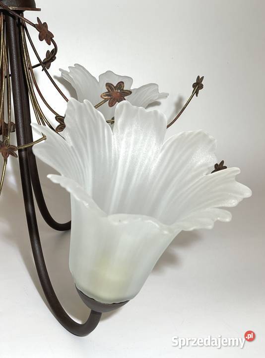 Lampa wisząca 2 Tulipany żyrandol Tulipan odcienie brązowego Dom i Ogród