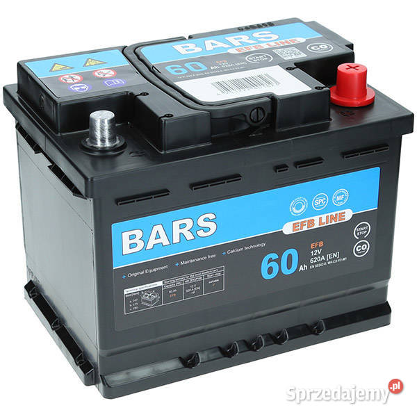 Akumulator Bars EFB LINE 12V 60Ah 620A L2 P BF60 Jelcz-Laskowice