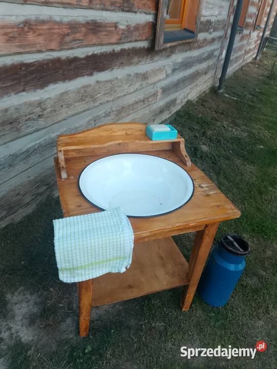 Stara umywalka drewniana Poraj