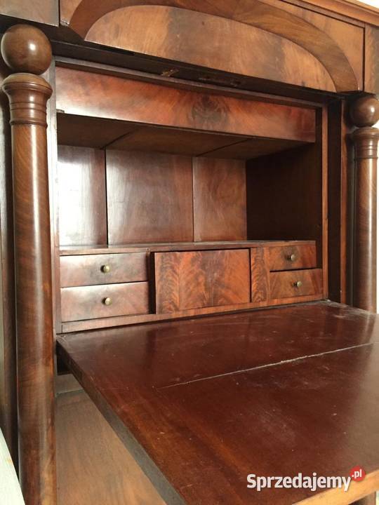 Sekretarzyk Biedermeier Mahon z Holandii