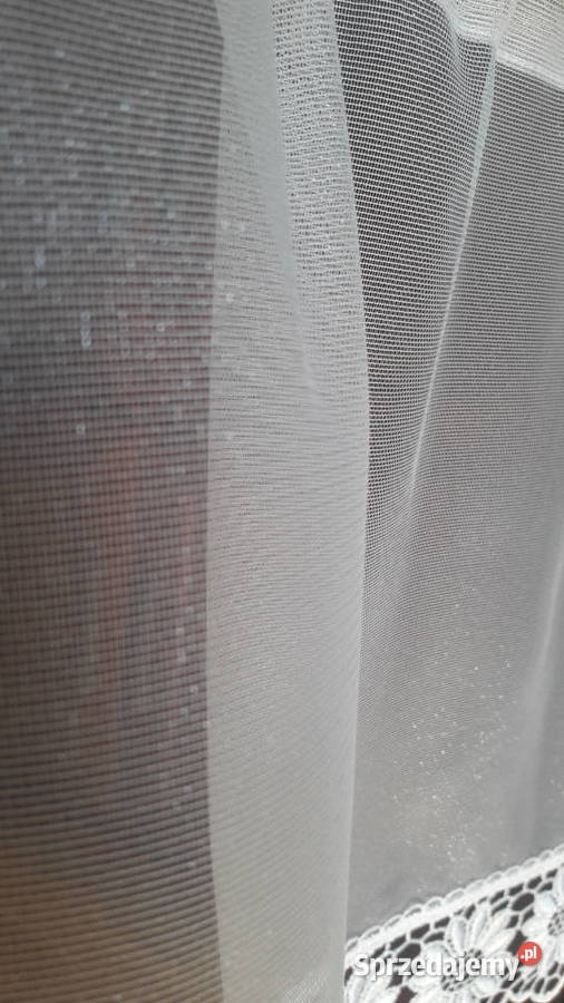 Biała połyskliwa zazdrostka gipiura 93 x 34 biały Radom