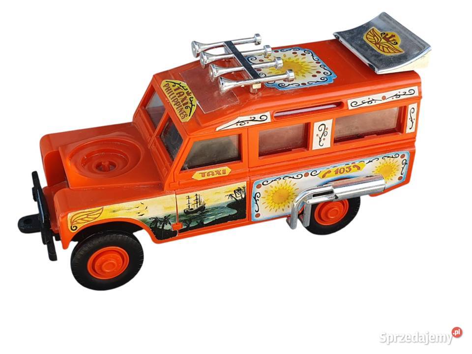 Stara zabawka samochód Land Rover taxi Cieszyn