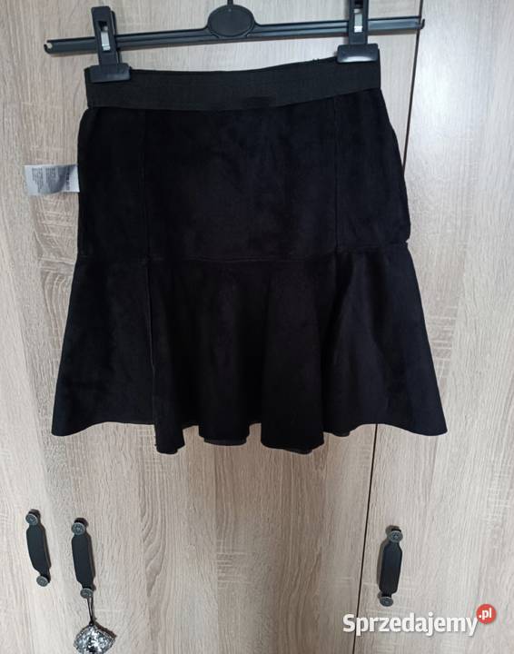 Czarna spódnica z ekoskóry rozmiar 34 Radzyń Podlaski sprzedam