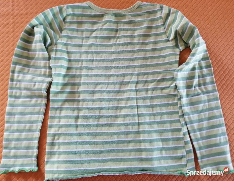 Bluzka z długim rękawem zielona rozmiar 110116 Łódź sprzedam