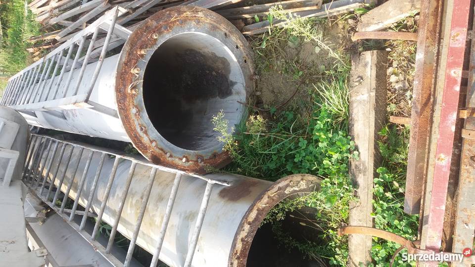 Komin stalowy średnica 800mm długość 18m grubość podkarpackie Brzóza Stadnicka