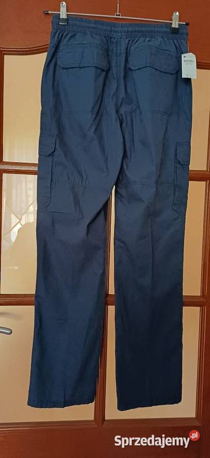 Spodnie bojówki granatowe S Sieradz