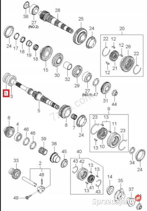 USZCZELNIACZ SKRZYNI KIA SHUMA SEPHIA MENTOR osobowe sprzedam
