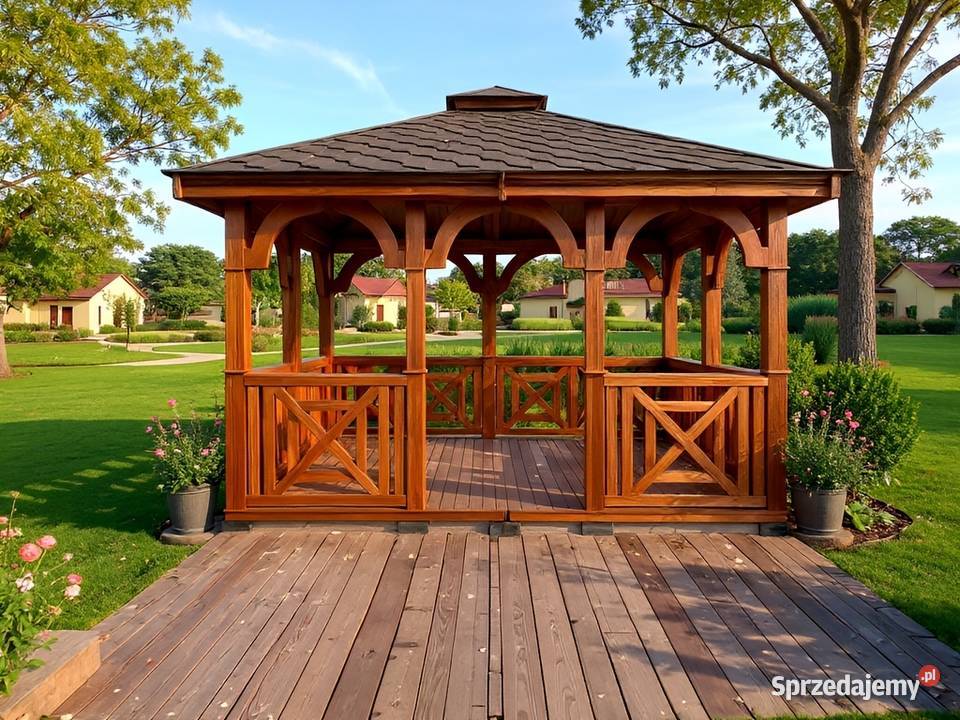 ALTANA 18 4x4 DREWNIANA KWADRAT OGRODOWA ALTANKA Altany i wiaty Parzymiechy