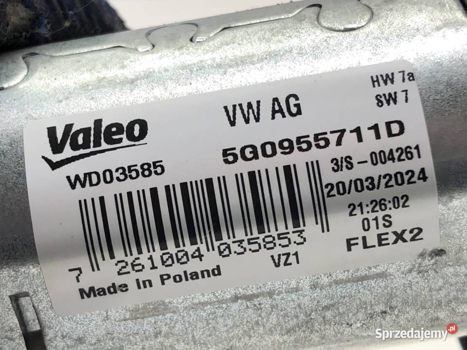 SILNIK WYCIERACZEK TYŁ SKODA KAMIQ 5G0955711D