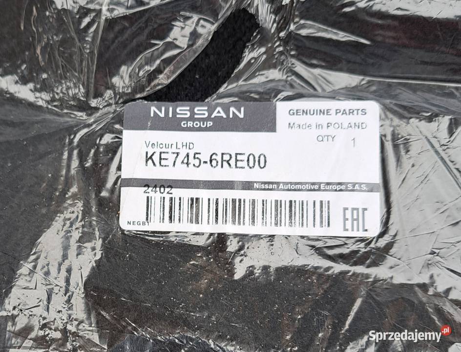 Oryginalne Dywaniki Welurowe Nissan XTrail T33 Mielęcin