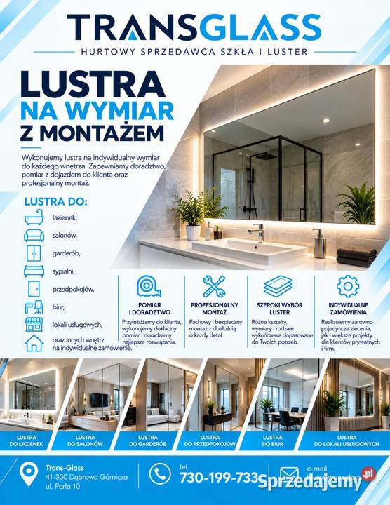 Lustra na wymiar z montażem Dąbrowa Górnicza