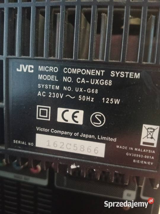 Mikrowieża JVC UXG68 Pozostałe Wrocław sprzedam