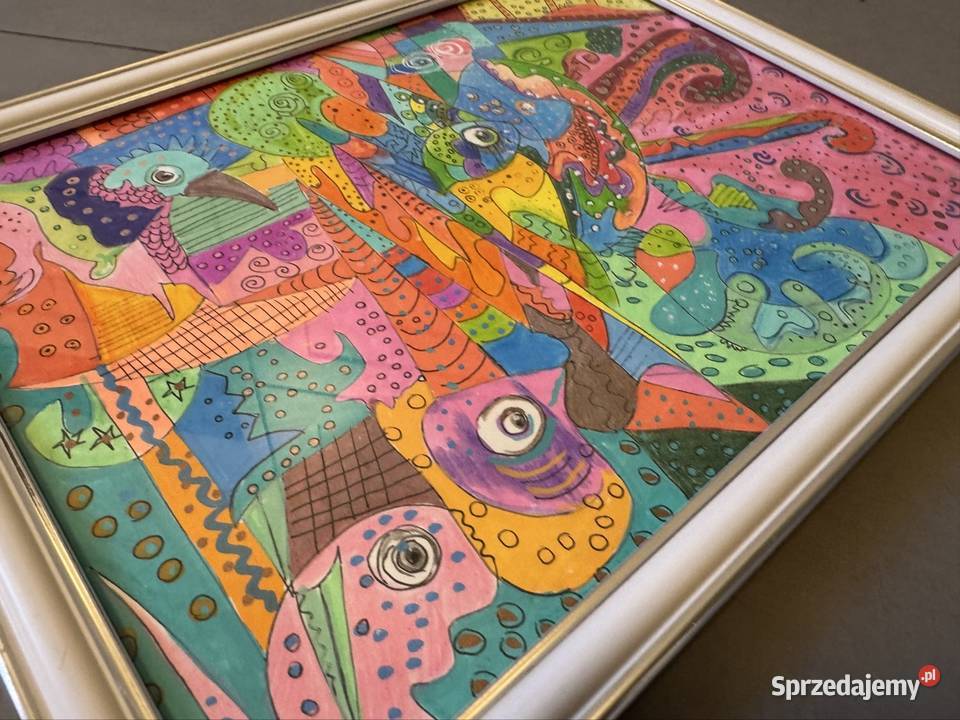 Obraz Struktura A4 oprawiony Warszawa sprzedam