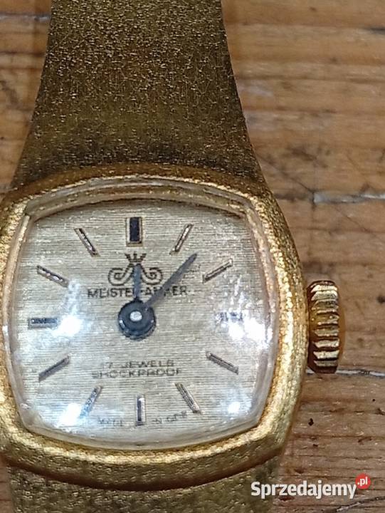 Zegarki damskie vintage pozlacane