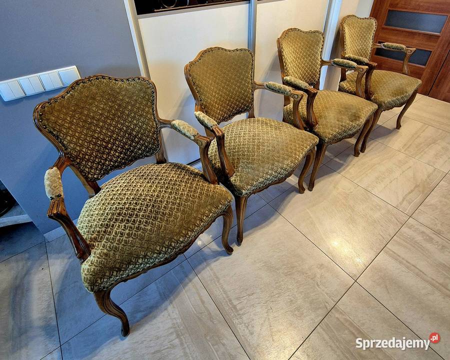 Cztery fotele w stylu Ludwikowskim Rokoko Bydgoszcz