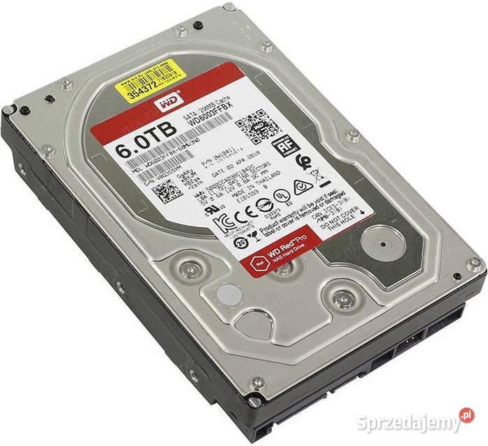 Nowy 35 dysk wewnętrzny WD Red Pro WD6003FFBX Dyski mazowieckie
