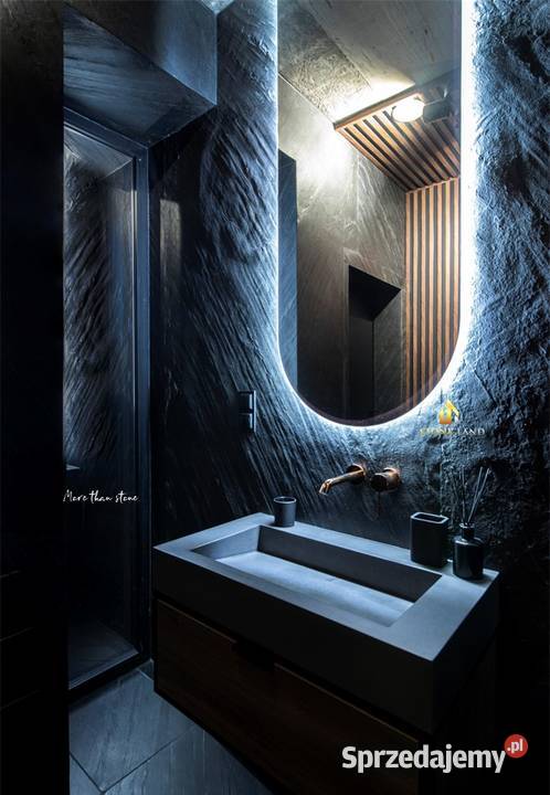 OCEAN BLACK czarna tapeta z kamienia naturalnego Kraków sprzedam