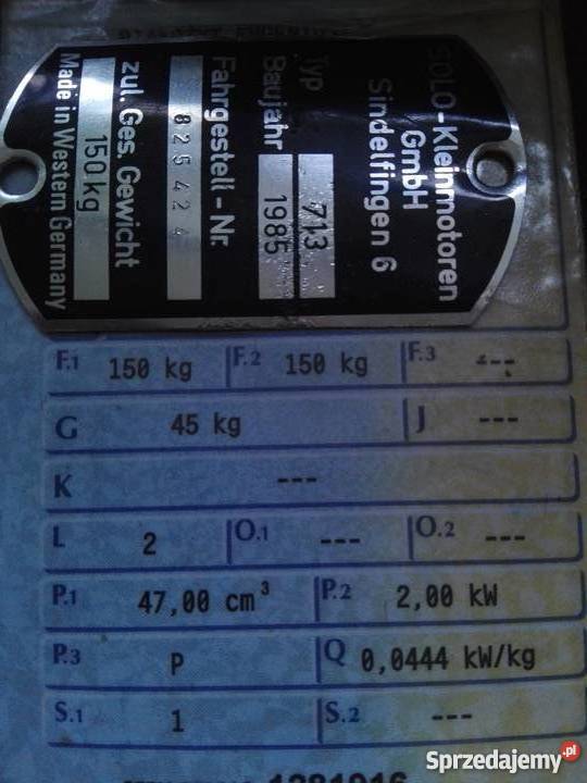 Dokumenty papiery solo 713 simson