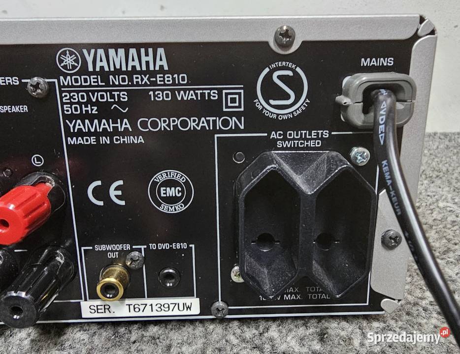 Amplituner STEREO Yamaha RXE810 Natural Sound Kraków sprzedam