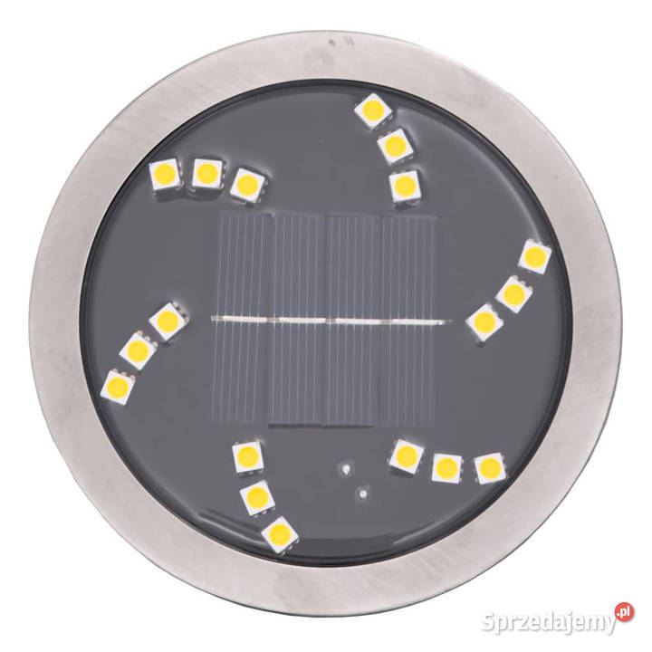 Solarne lampki gruntowe z kolcami 4 ciepłe białe mazowieckie Warszawa
