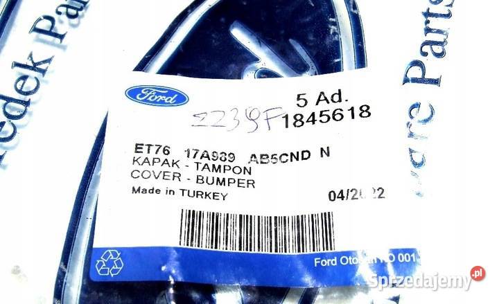 ZAŚLEPKA HAKA ZDERZAKA PRZÓD FORD COURIER 2014 osobowe Głogów