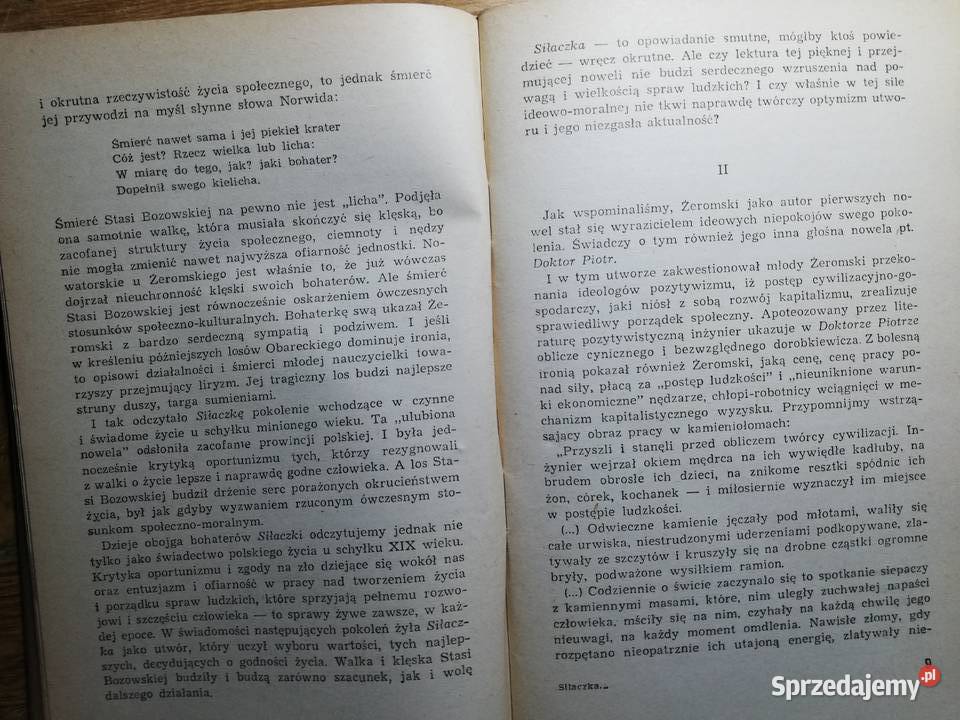 Siłaczka Doktor Piotr Stefan Żeromski literatura piękna - proza polska małopolskie Kraków