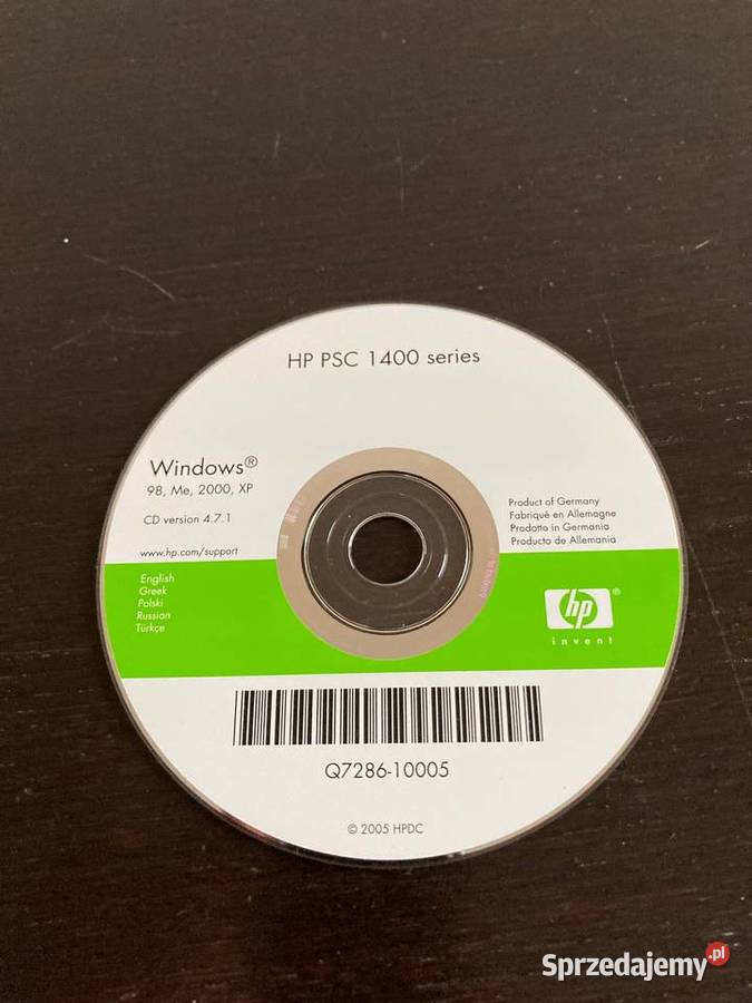 CD HP PSC 1400 series software user manual Druk w kolorze Drukarki i skanery Elbląg