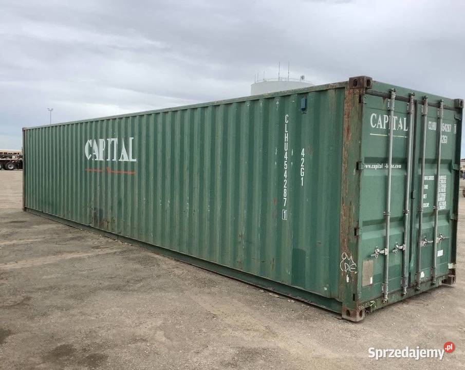 Kontener Morski 40 Plus Transport Rozładunek Czarne