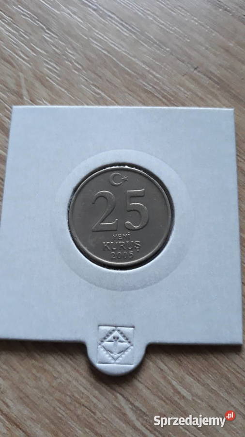 25 Nowych Kurus Turcja 2005 rUNC Numizmatyka Konin