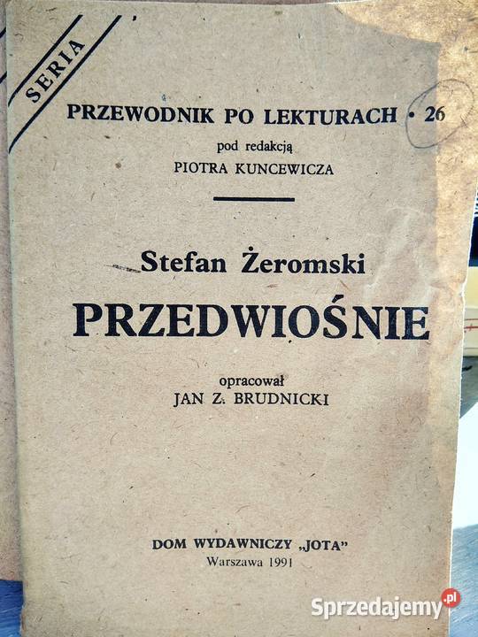 Przedwiośnie Żeromski matura księgarnie Warszawa mazowieckie sprzedam