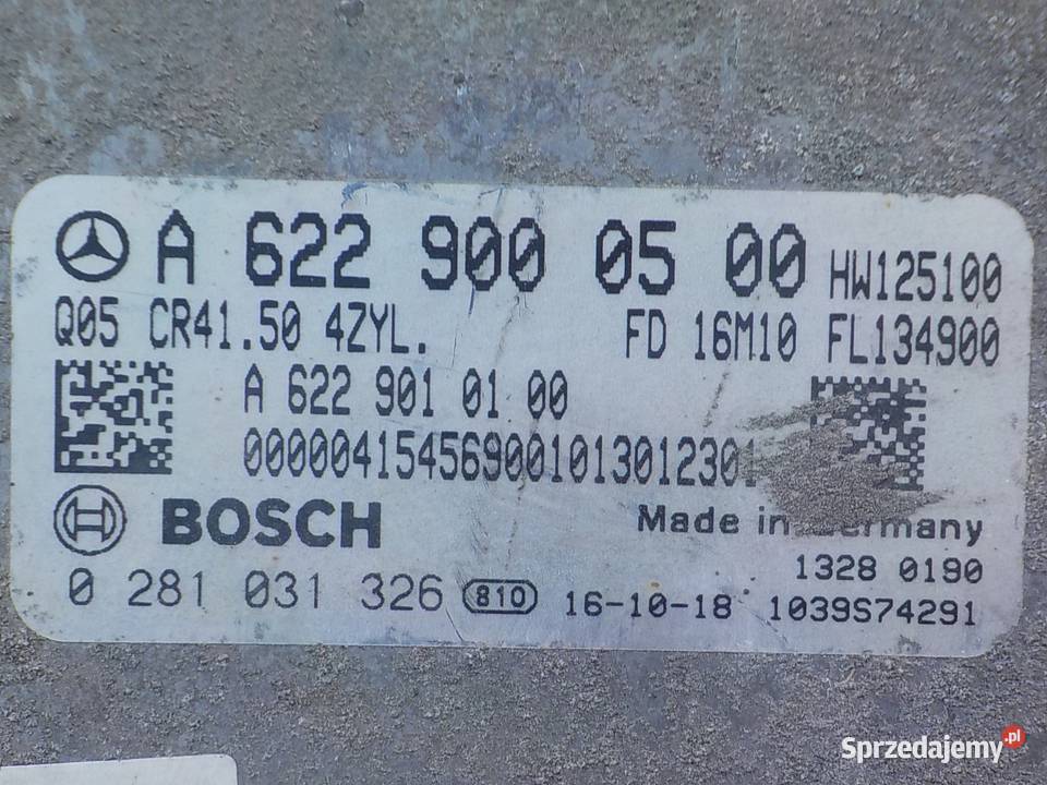 MERCEDES VITO W447 III 16 CDI 16r sterownik osobowe Suków