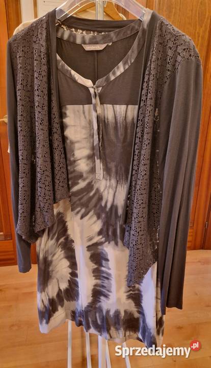 Dwuczęściowy komplet TUNIKA i NARZUTKA marki Lublin