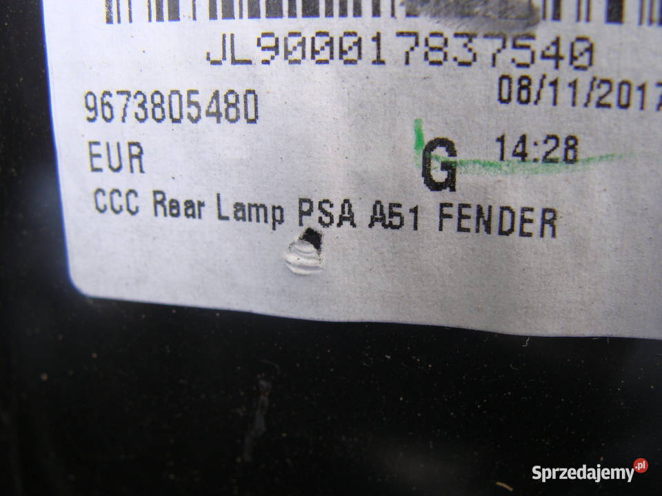 CITROEN C3 II HB 10r 5D LAMPA LEWA TYLNA Goleniów sprzedam