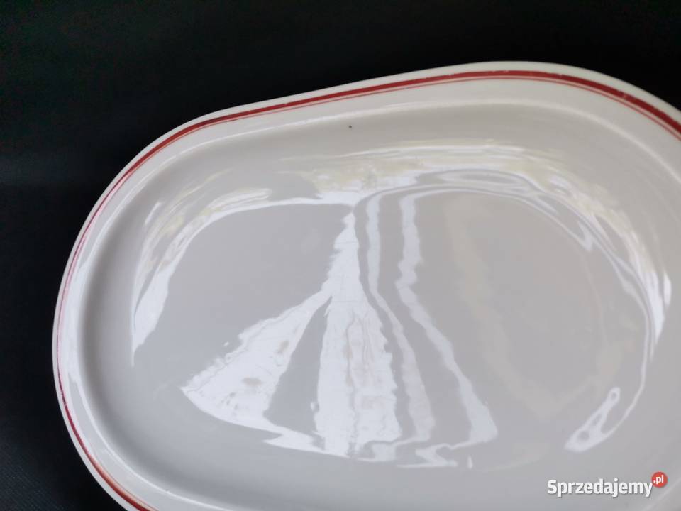 Stary duży talerz półmisek porcelana kantynowa Antyki, Sztuka, Kolekcje Katowice