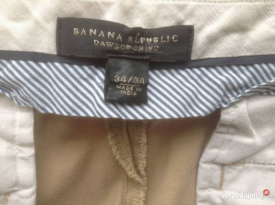 Spodnie męskie bawełna 100 BANANA REPUBLIC