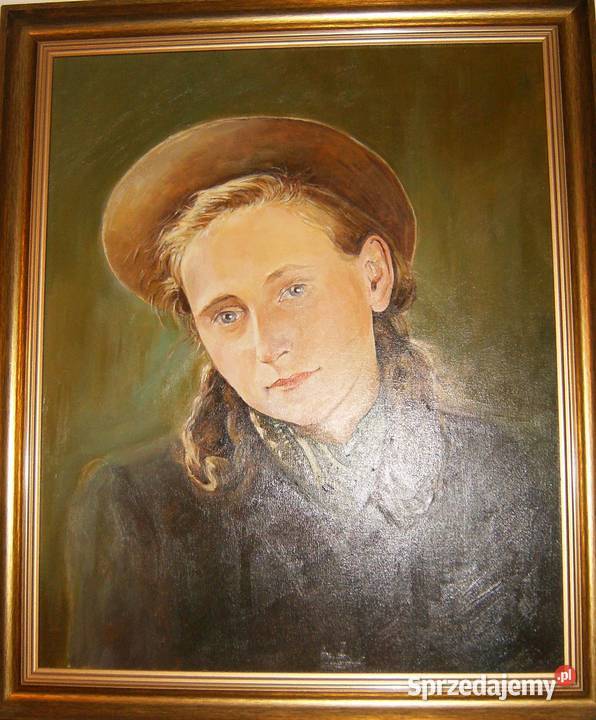 Portret olejny na podstawie zdjęcia Toruń