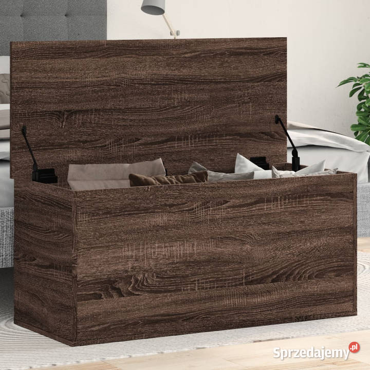 Skrzynia brązowy dąb 100x42x46 materiał