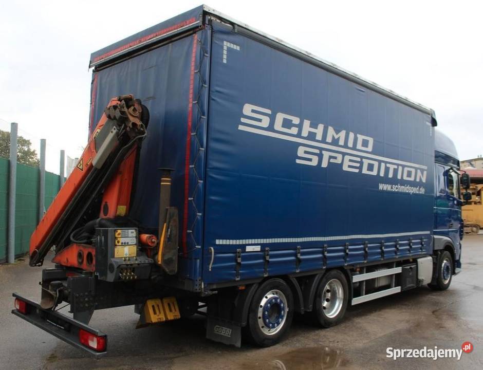 Daf XF 480 mega firanka z tylnym dzwigiem do Plandeki sprzedam