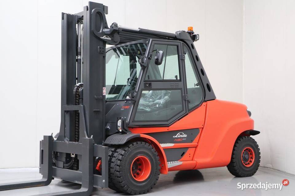 Linde H80 Wózek widłowy używany 8 ton udźwig z warmińsko-mazurskie Elbląg sprzedam