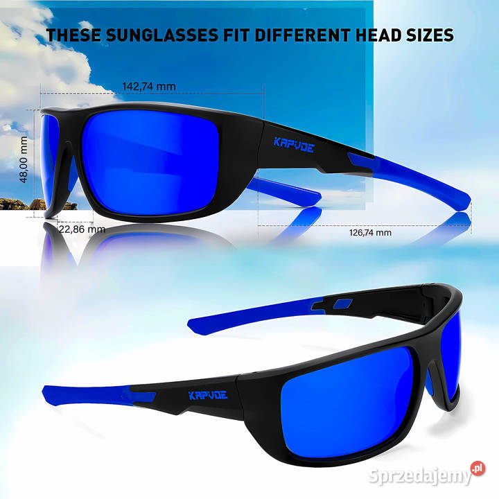 OKULARY PRZECIWSŁONECZNE POLARYZACYJNE HD Filtr UV-400 kat. 3  śląskie Mysłowice sprzedam