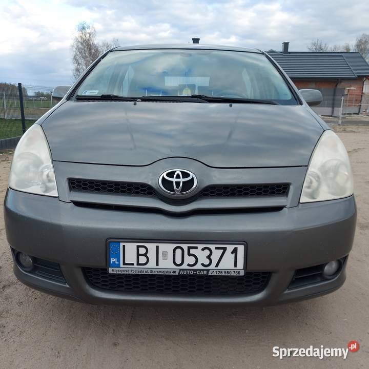 Toyota Corolla verso uszkodzona Międzyrzec Podlaski sprzedam