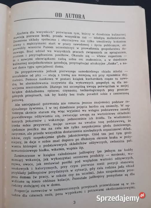 Jadwiga Kłossowska Kuchnia wszystkich Watra 1976 Antykwariat Koźminek
