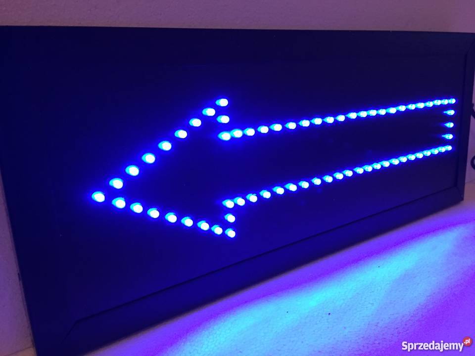 Szyld reklama LED strzałka 50x20 NOWA Pomiechówek